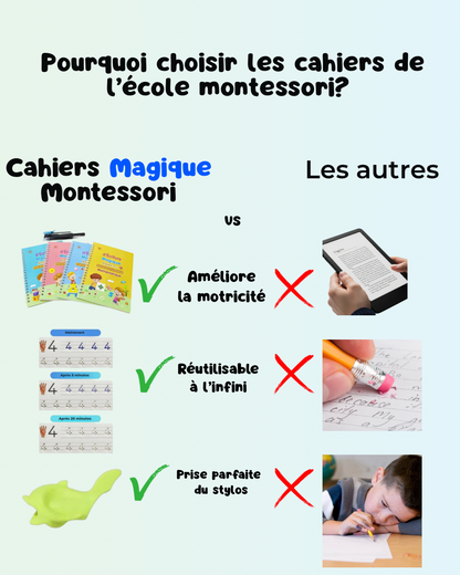 PACK FAMILLE Montessori 8 Livres + accessoires