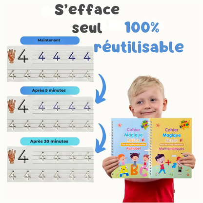 PACK MEGA 12 Livres Montessori + Stylos + Recharges + Grip confort